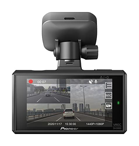 Pioneer VREC-DH300D 2-Channel Dual Recording 1440p WQHD (Wide Quad HD) Dash Camera System with 3” LCD Screen Pioneer VREC-DH300D 2-Channel Dual Recording 1440p WQHD (Wide Quad HD) Dash Camera System with 3” LCD Screen